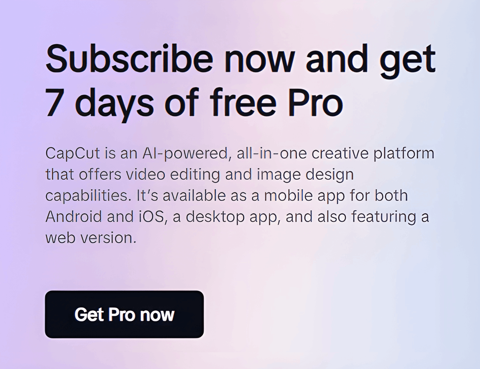 Capcut Pro login